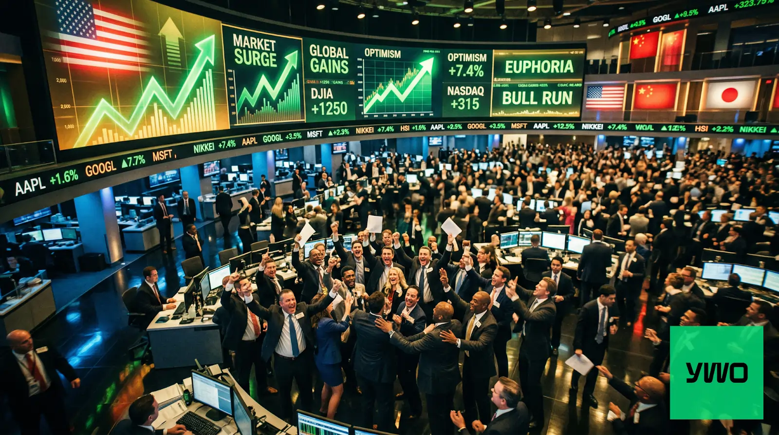 Dow Futures Surge Over 1,000 Points on U.S.-Iran Ceasefire Agreement